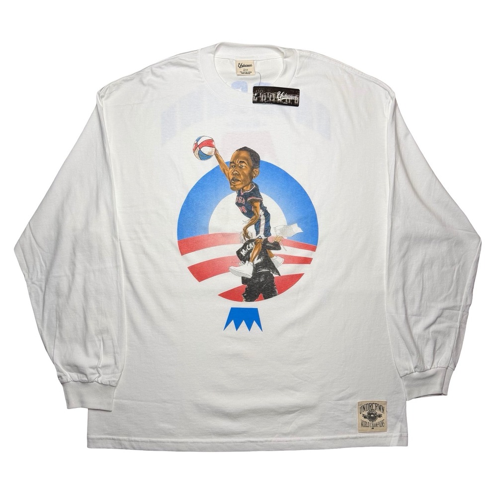 2000s Y2K UNDRCRWN Undercrown Barack Obama Slam‎ Dunk Shirt 2XL